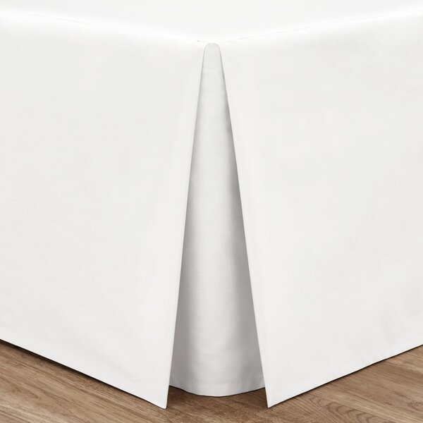 Biały pokrowiec na ramę łóżka z perkalu 90x190 cm Easy Iron Percale – Catherine Lansfield