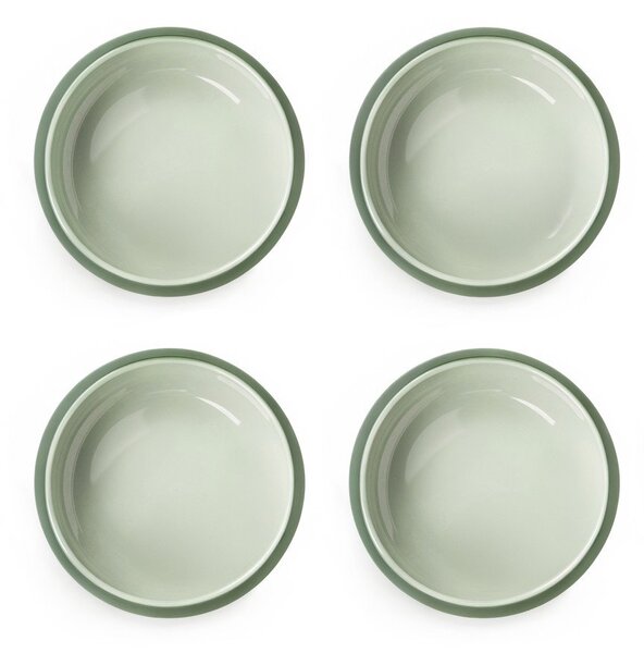 Zielone kamionkowe miski zestaw 4 szt. 600 ml Aura Luma – Bonami Selection