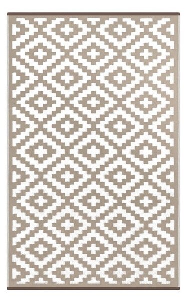 Beżowo-biały dwustronny dywan zewnętrzny Green Decore Parado, 120x180 cm