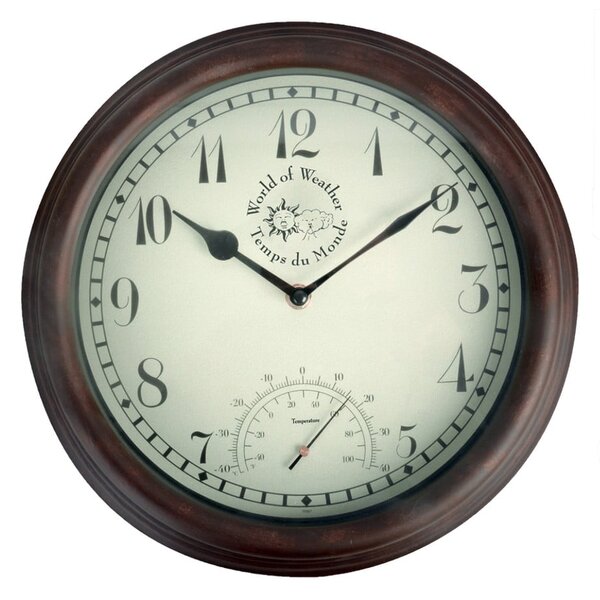 Zegar ogrodowy z termometrem Esschert Design Time