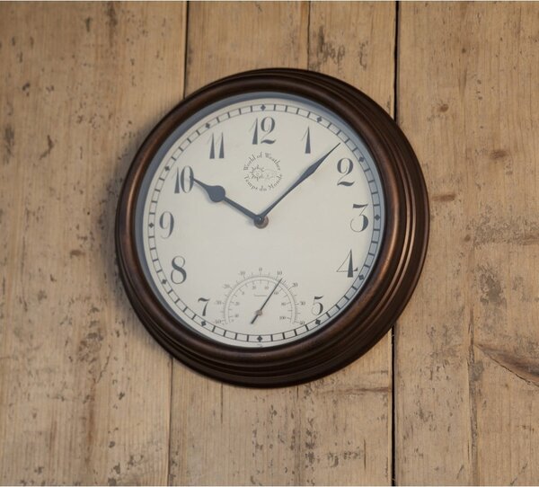 Zegar ogrodowy z termometrem Esschert Design Time