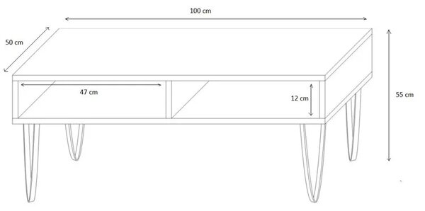 Biała ława do salonu R3-F13