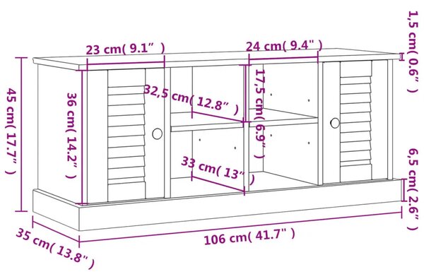 Szara drewniana szafka na buty P2-R42