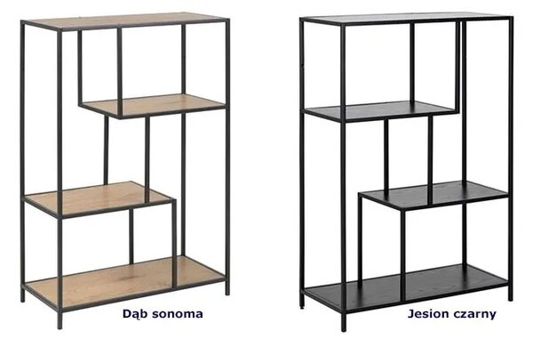 Regał metalowy Medox 4X - jesion