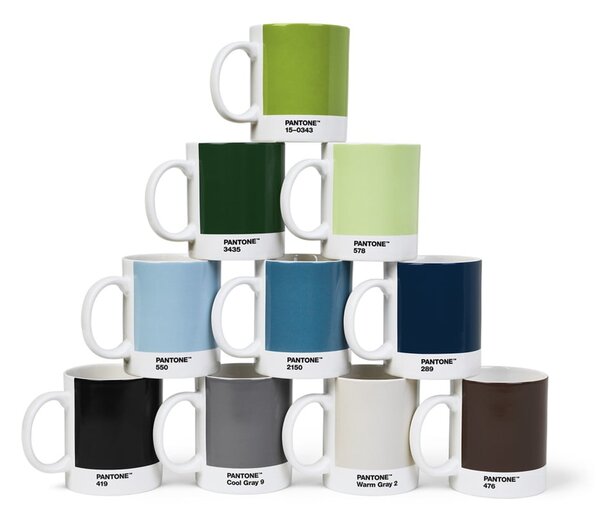 Zielony ceramiczny kubek 375 ml Green 15-0343 – Pantone