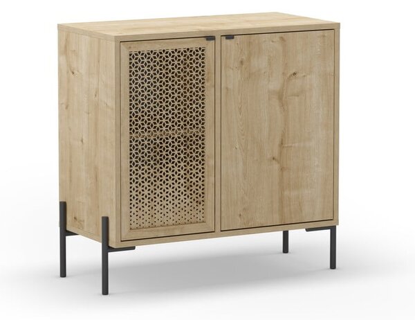 Niska komoda w dekorze dębu 80x80 cm Inca – Marckeric