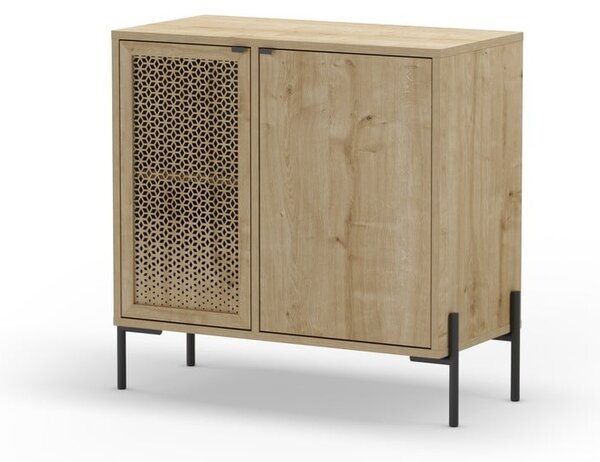 Niska komoda w dekorze dębu 80x80 cm Inca – Marckeric