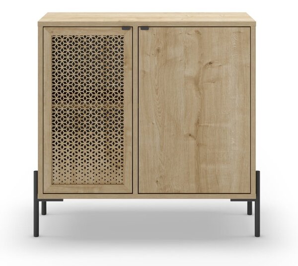 Niska komoda w dekorze dębu 80x80 cm Inca – Marckeric