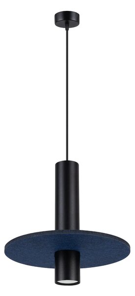 Czarno-granatowa wisząca lampa z regulacją wysokości B6-W84