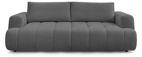 Ciemnoszara rozkładana/ze schowkiem sofa 251 cm Fuji – Bobochic Paris