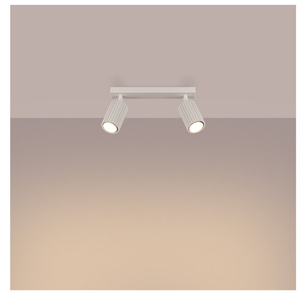 Kremowa lampa punktowa 6,5x30 cm Gleam – Sollux