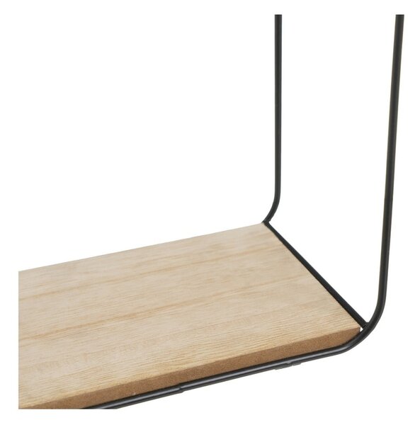 Czarno-naturalne półki zestaw 2 szt. 21 cm – Casa Selección