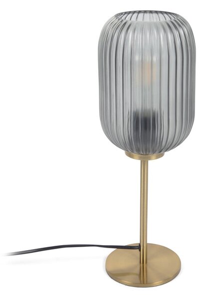 Lampa stołowa w kolorze złota ze szklanym kloszem (wys. 40 cm) Hestia – Kave Home