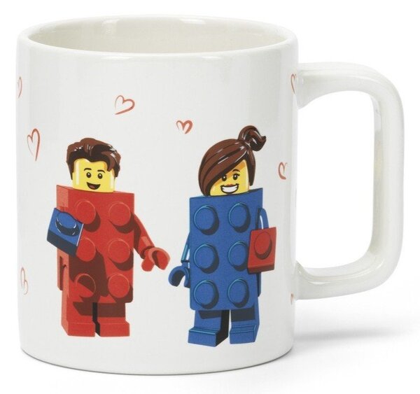 Biały ceramiczny kubek dla dzieci 300 ml Love – LEGO®