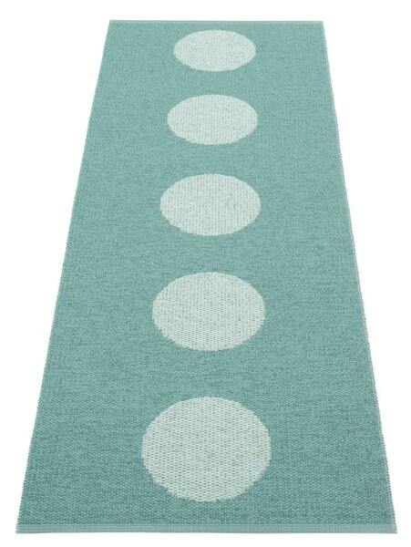 Turkusowy chodnik odpowiedni na zewnątrz 70x200 cm Vera Pop Jade – Pappelina