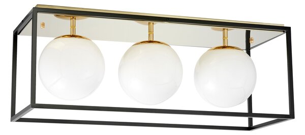 NOWOCZESNA LAMPA SUFITOWA ZŁOTY PLAFON MALDINI W3