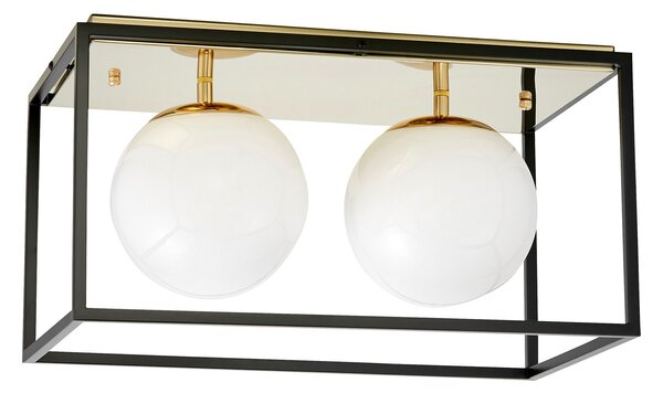NOWOCZESNA LAMPA SUFITOWA ZŁOTY PLAFON MALDINI W2