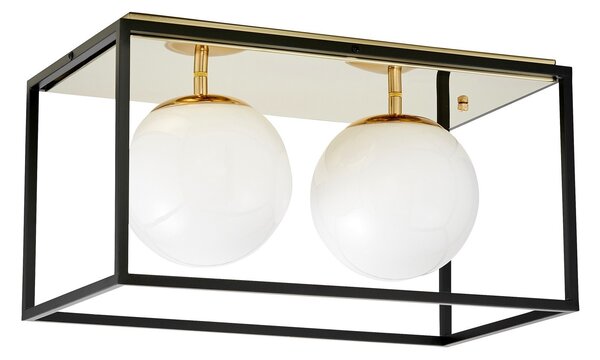 NOWOCZESNA LAMPA SUFITOWA ZŁOTY PLAFON MALDINI W2