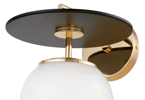 LAMPA ŚCIENNA KINKIET LOFT CZARNO-ZŁOTA DALTONA