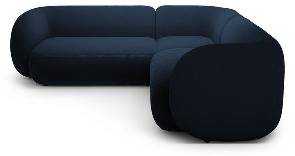 Niebieski aksamitny narożnik Kate – Micadoni