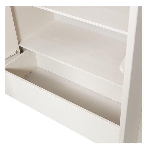 Kremowa szafka modułowa z litego drewna sosnowego 101x210 cm Basu – WOOOD