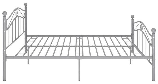 Metalowe szare łóżko w stylu loft 180x200 cm H2-E43