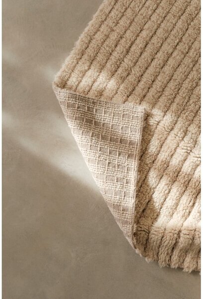 Beżowy wełniany dywan odpowiedni do prania/tkany ręcznie 80x140 cm Unexpected Wool – Lorena Canals