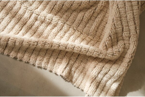 Beżowy wełniany dywan odpowiedni do prania/tkany ręcznie 80x140 cm Unexpected Wool – Lorena Canals