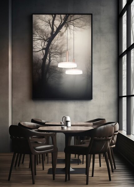 Lampa wisząca LED w czarno-biało-złotym kolorze ze ściemniaczem i szklanym kloszem ø 22 cm Celeste – Trio