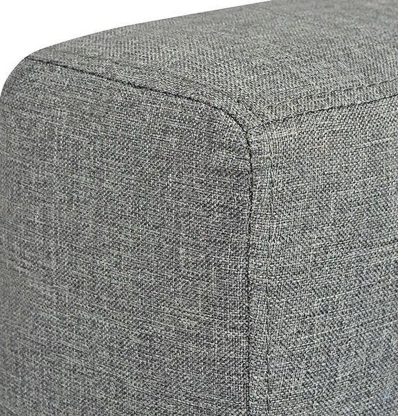 Trzyosobowa jasnoszara sofa loftowa K4-H22