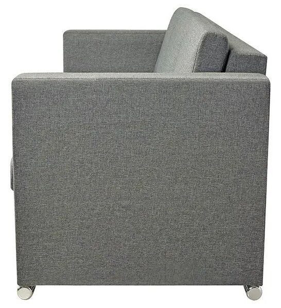 Trzyosobowa jasnoszara sofa loftowa K4-H22