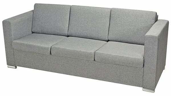 Trzyosobowa jasnoszara sofa loftowa K4-H22