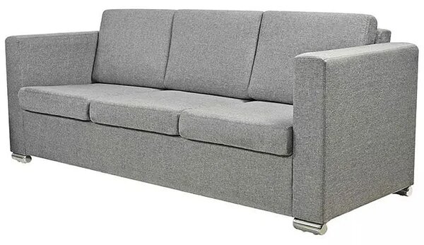 Trzyosobowa jasnoszara sofa loftowa K4-H22