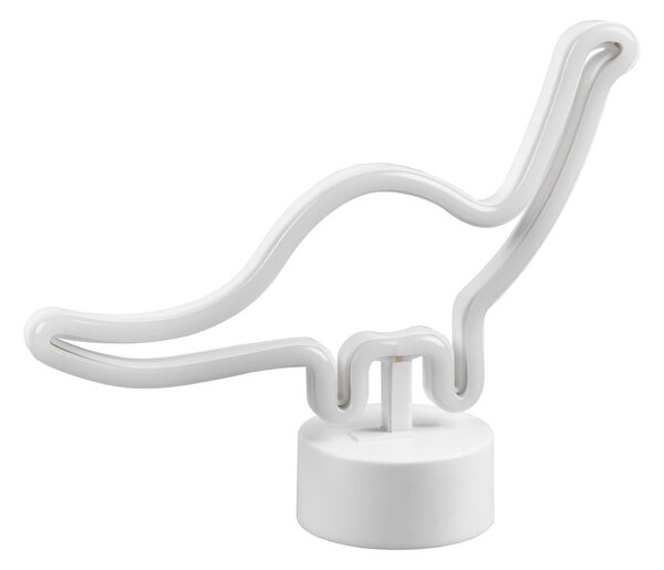 Biała lampa stołowa LED (wys. 20 cm) Bronto – Reality