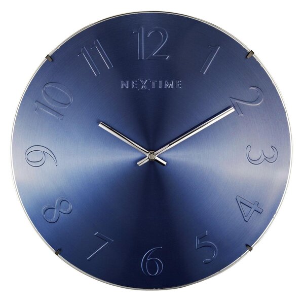 Zegar ścienny (niebieski) Elegant Dome Nextime