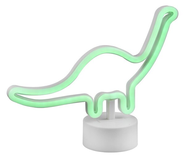 Biała lampa stołowa LED (wys. 20 cm) Bronto – Reality
