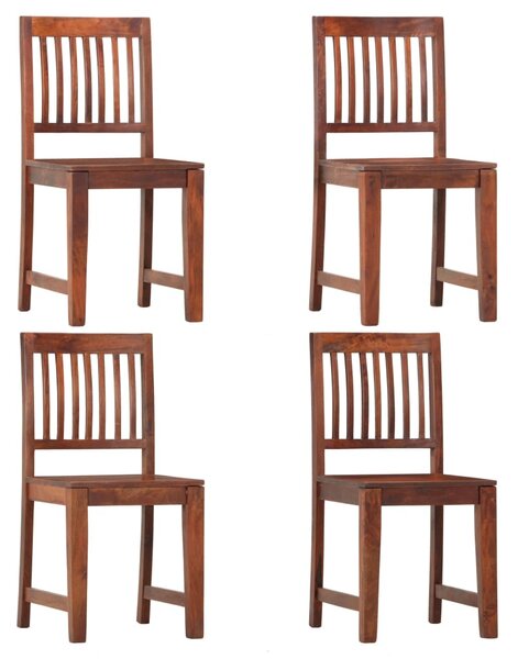 Krzesła stołowe, 4 szt., lite drewno mango