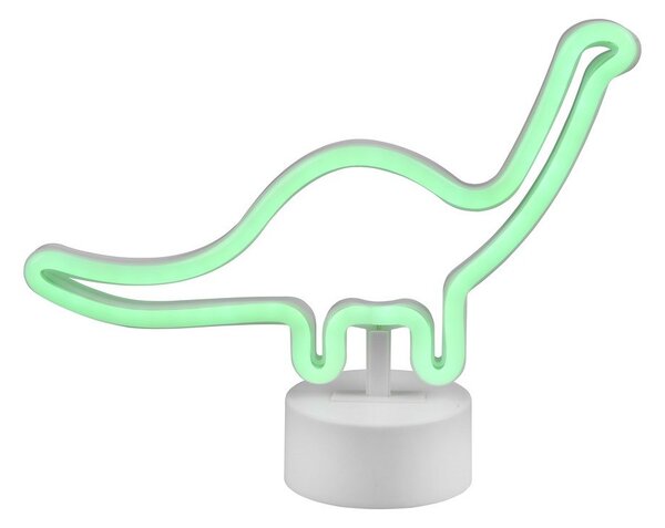 Biała lampa stołowa LED (wys. 20 cm) Bronto – Reality