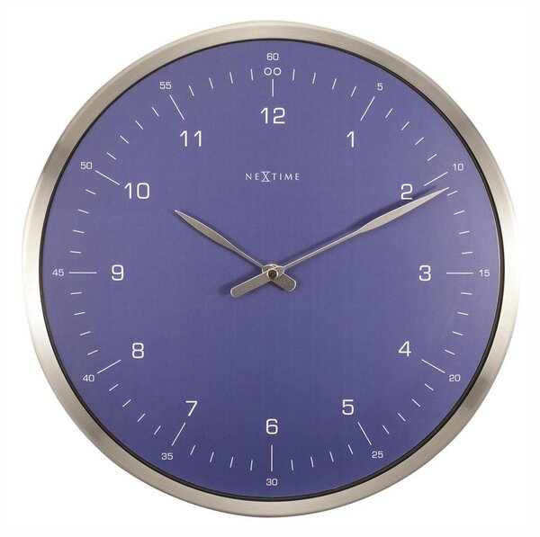 Zegar ścienny (niebieski) 60 Minutes Nextime
