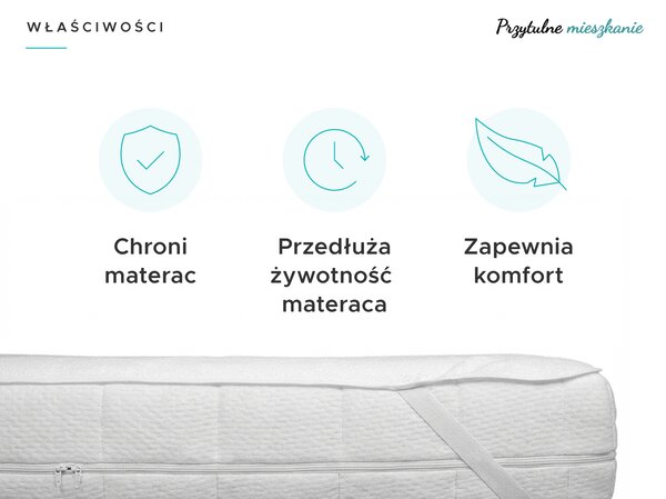 Nieprzepuszczalny ochraniacz na materac FROTTE na łóżeczko 60 x 120 cm