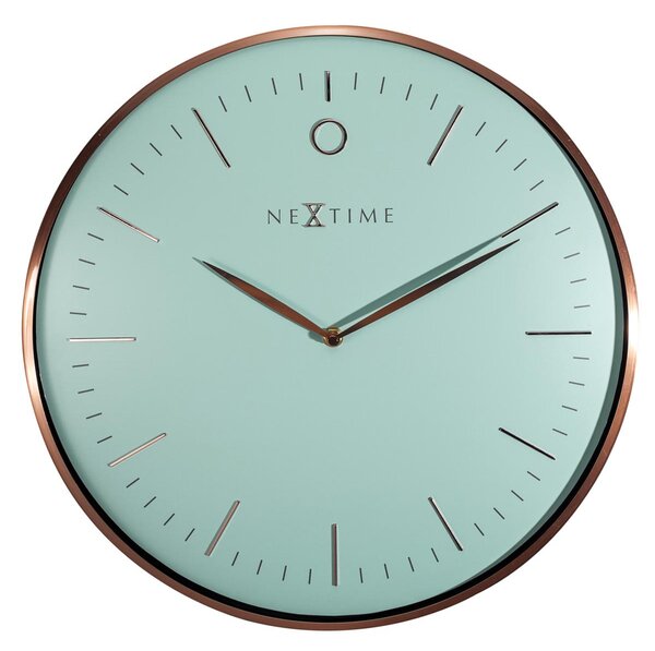 Zegar ścienny (turkusowy) Glamour Nextime