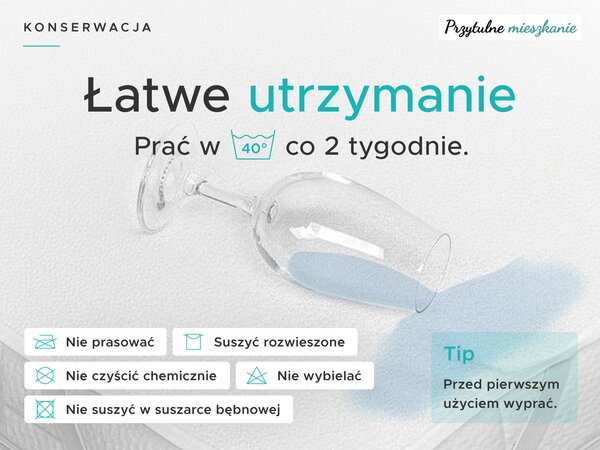 Nieprzepuszczalny ochraniacz na materac FROTTE na łóżeczko 60 x 120 cm