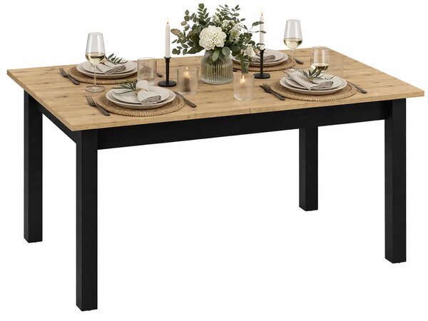 Rozkładany stół w stylu industrialnym dąb artisan - QA F3-M34