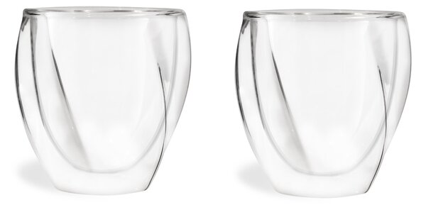 Komplet szklanek (2 szt.) z podwójnymi ściankami (250 ml) Cristallo Vialli Design