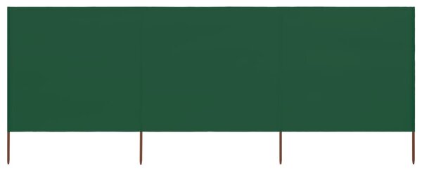 Parawan 3-skrzydłowy z tkaniny, 400x160 cm, zielony