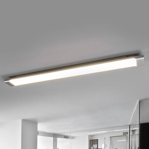 Lampa sufitowa LED Vinca Arcchio, aluminiowy / szary / cynkowy, biuro, tworzywo sztuczne, nowoczesny