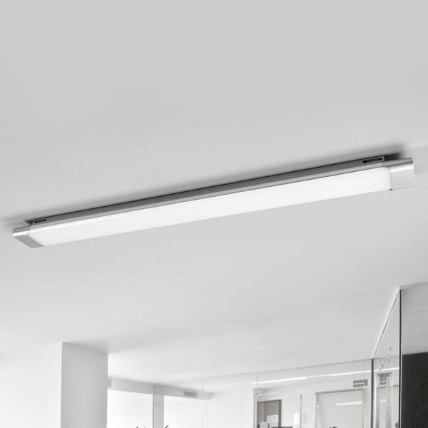 Lampa sufitowa LED Vinca Arcchio, aluminiowy / szary / cynkowy, biuro, tworzywo sztuczne, nowoczesny
