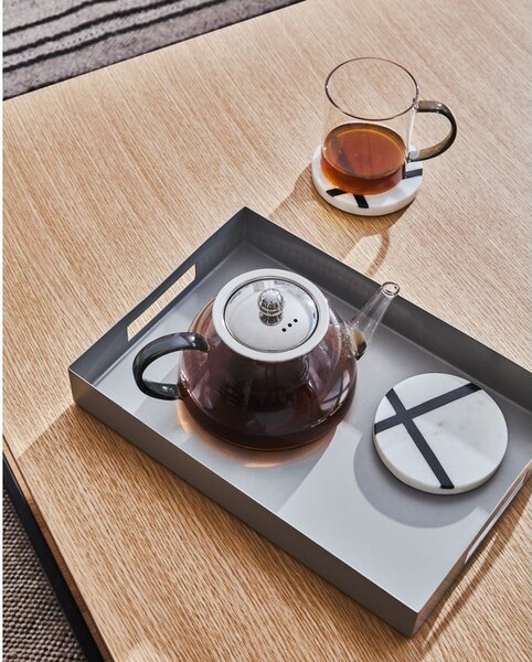 Stolik z blatem w dekorze dębu 80x80 cm Yona − Kave Home