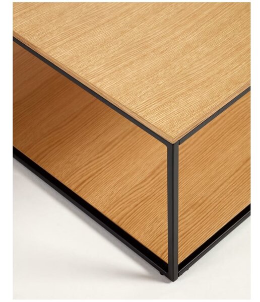 Stolik z blatem w dekorze dębu 80x80 cm Yona − Kave Home