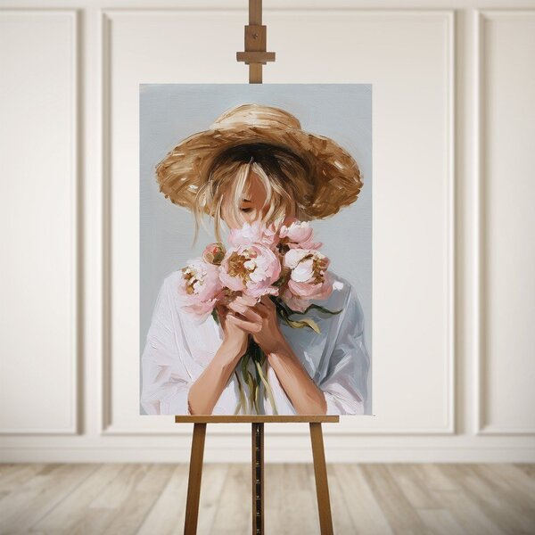 Obraz z ręcznie malowanymi elementami 70x100 cm Estelle – Styler